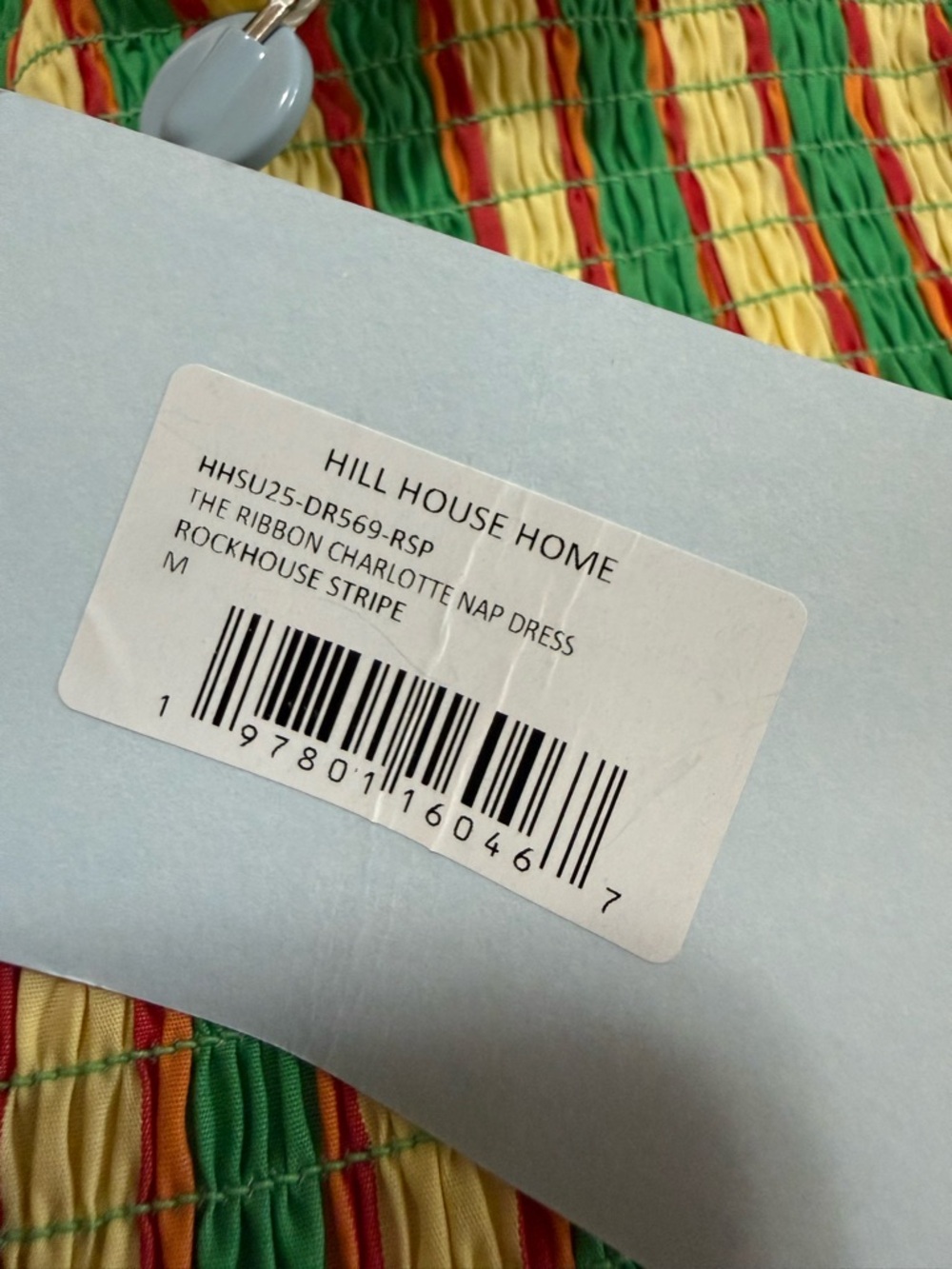Hill House Home Ribbon Charlotte Nap Dress Medium NWT Rockhouse Stripe - Picture 6 of 8